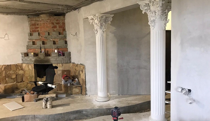 Устройство колонн в частном доме